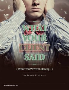 What Your Client Said