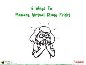 6 ways to manage virtual stage fright