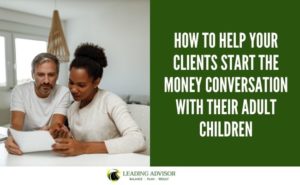 parent having money conversation with children