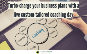 Turbo-charge your business plans with a live custom-tailored coaching day