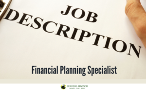 Job Description Financial Planning Specialist